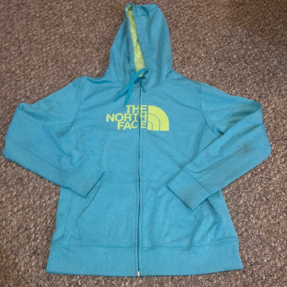 The North Face Blue Zip Up, Size Large